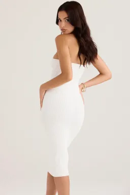 House Of CB Oriana Strapless Midi Dress White Size XS / AU 6 for rent on The Volte - image 3