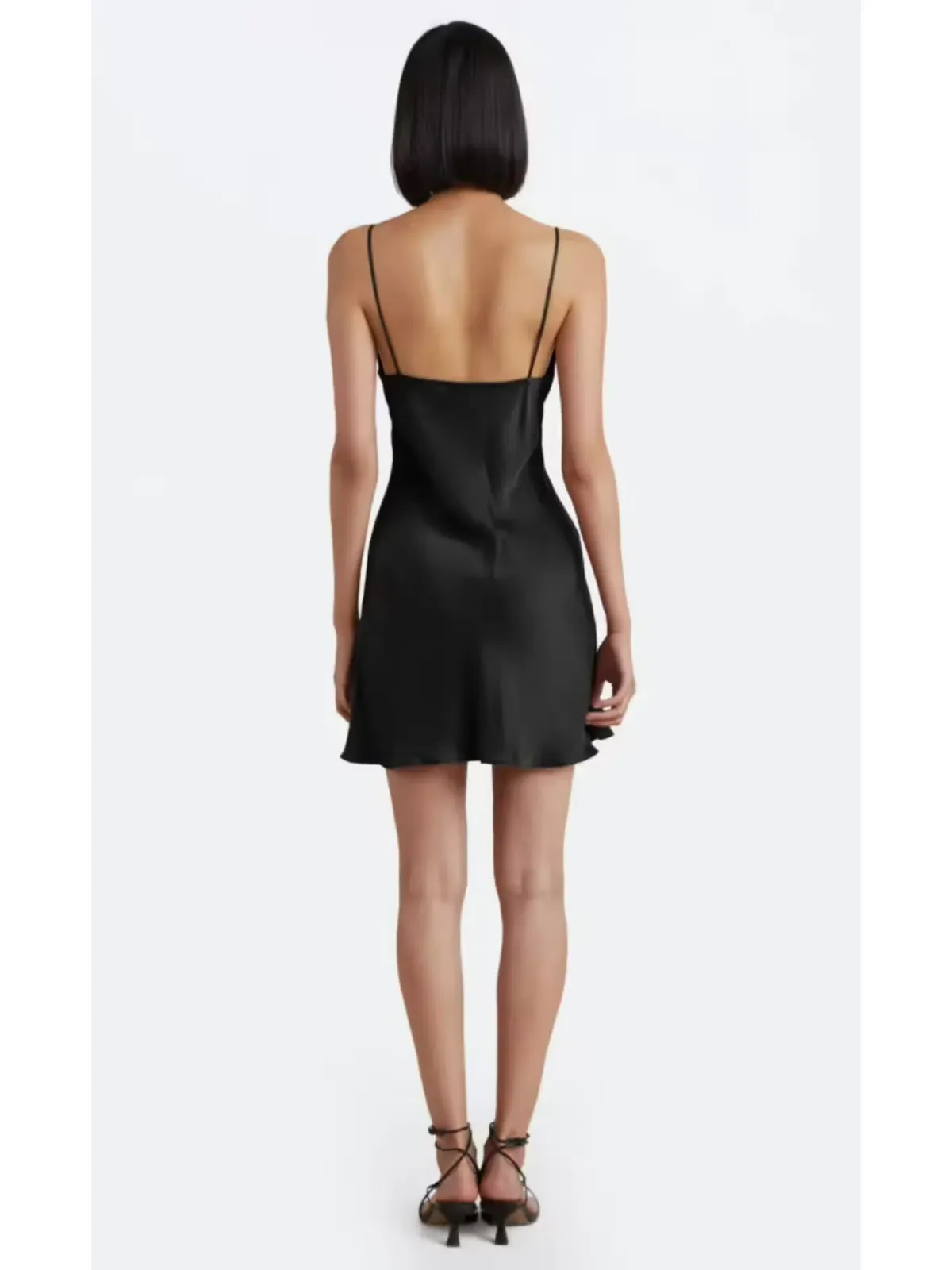 Bec & Bridge Amber V Mini Dress Black Size AU 6 - Image 3