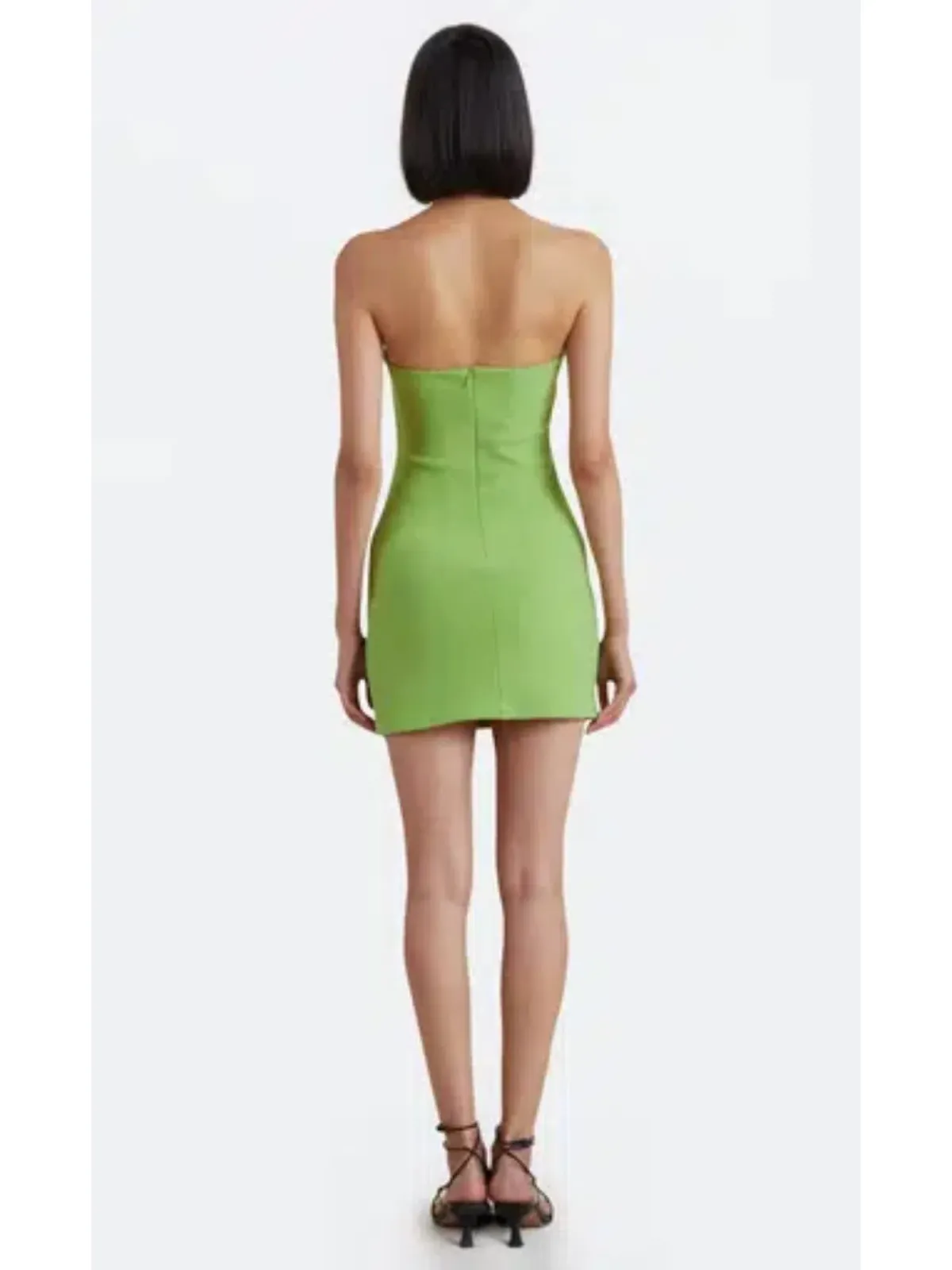 Bec & Bridge Karina Mini Dress Pea Green Size AU 6 - Image 3