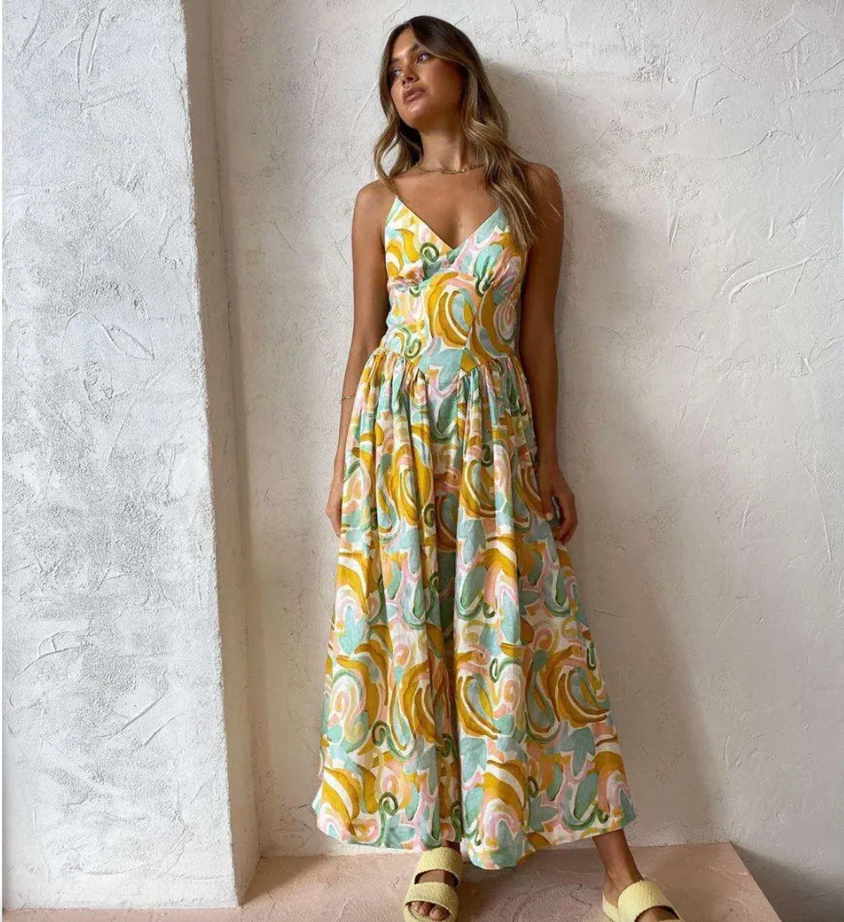 Steele Jasmine Dress Multi Print Size 6 - Image 3