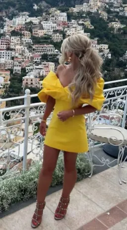 Rachel Gilbert Xavier Mini Yellow Size AU 12  for rent on The Volte - image 1