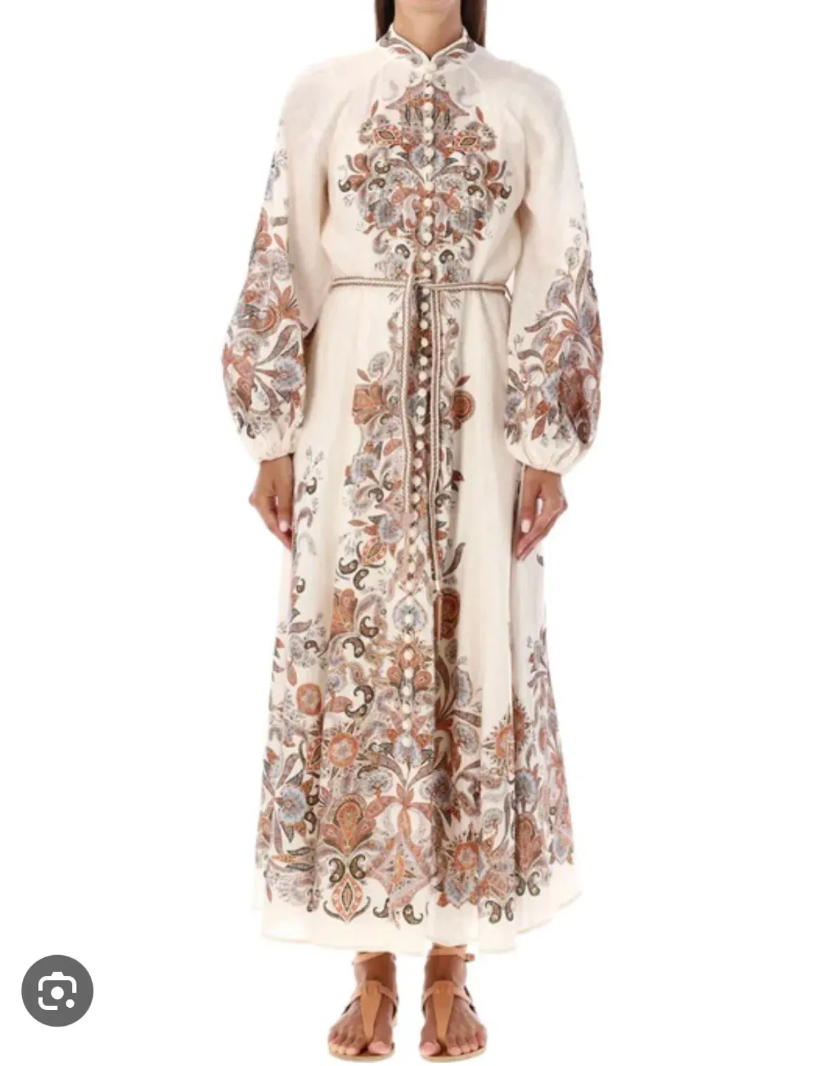 Zimmermann Devi Billow Long Dress Multi Size AU 14 - Image 1