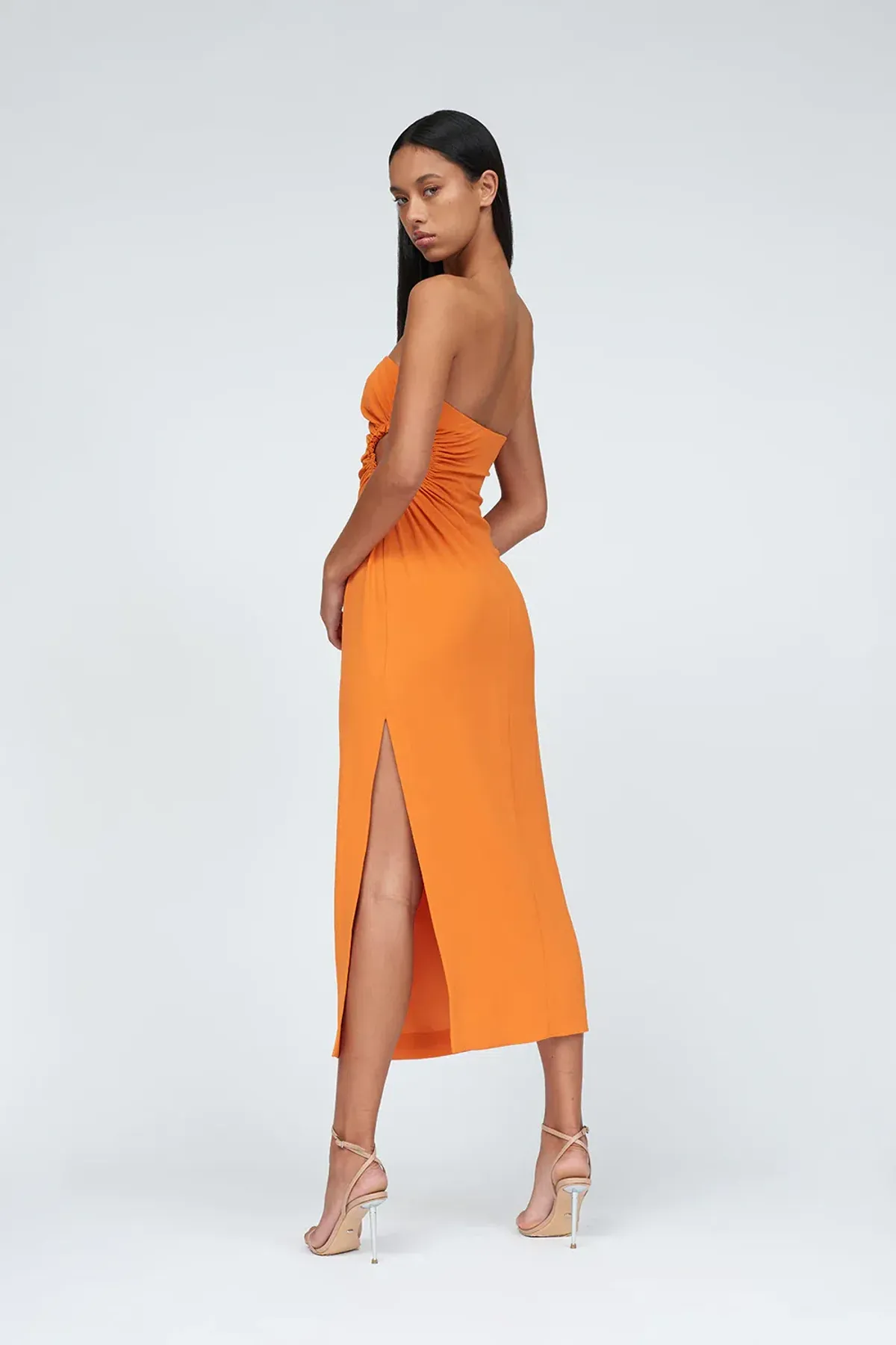 By Johnny Selena Strapless Dress in Mandarin Size 12 - Image 6