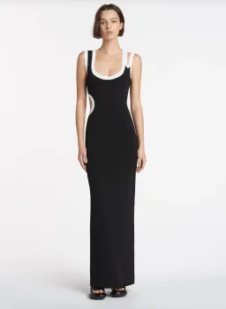 Sir the Label Evalina Cut Out Dress Black Size 2/Au 10 for rent on The Volte - image 1