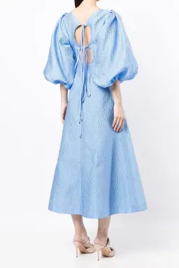 Rachel Gilbert Emiko Balloon-Sleeve Maxi Dress Blue Size 3/Au 12 for rent on The Volte - image 3