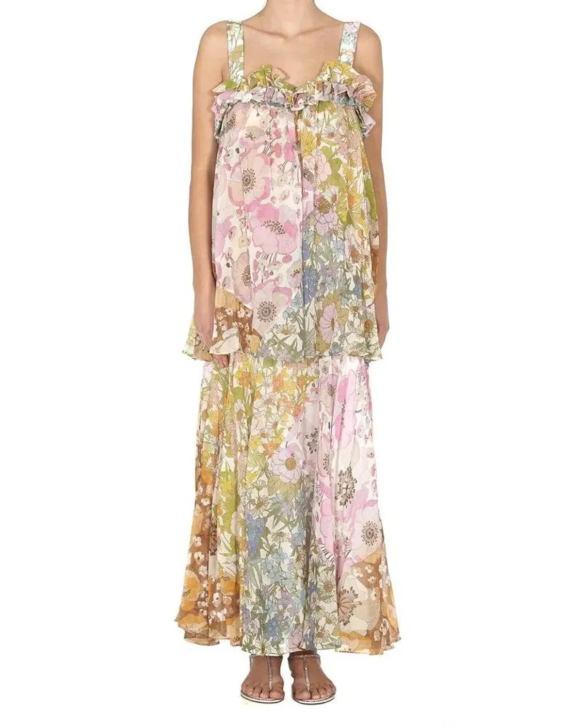Zimmermann Super Eight Maxi Dress Floral Size 0/ AU 8 - Image 2