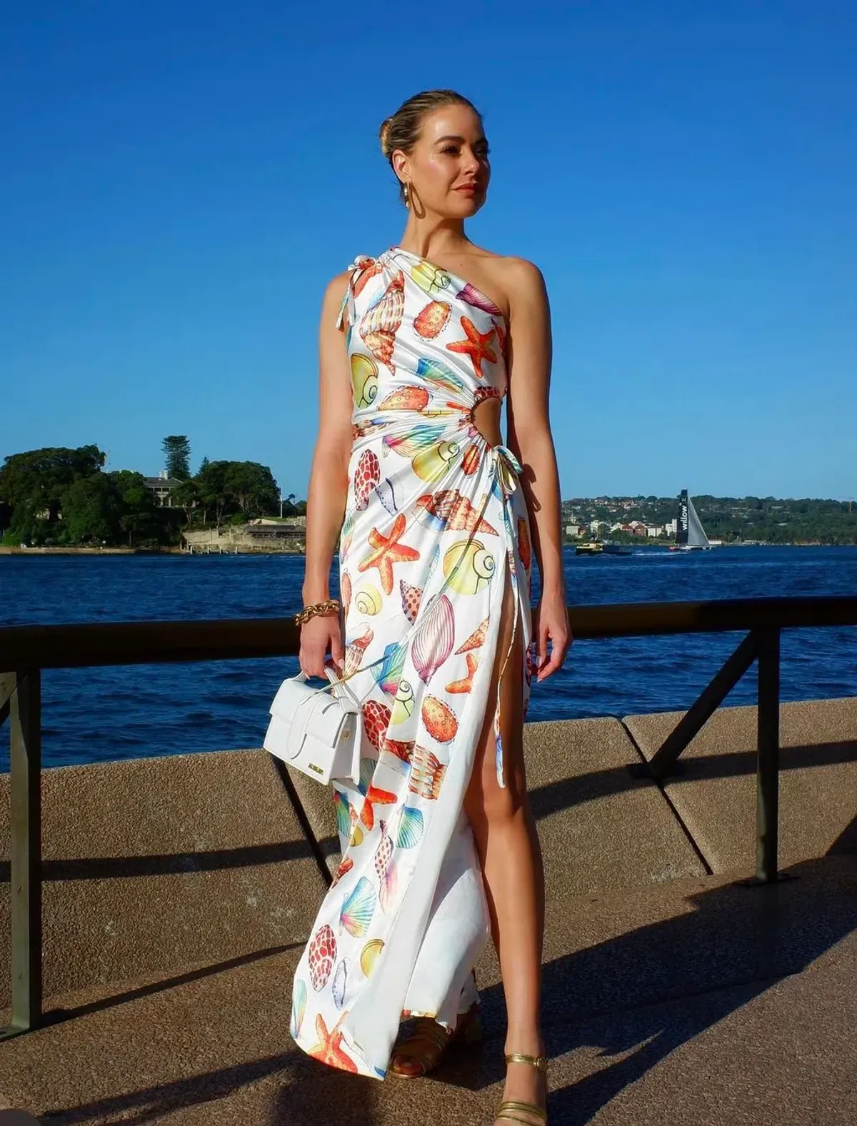 Sonya Moda Nour De La Mer Maxi Dress Print Size 10 - Image 5