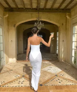 Natalie Rolt Charli Maxi Dress White Size 0 / AU 6  for rent on The Volte - image 2