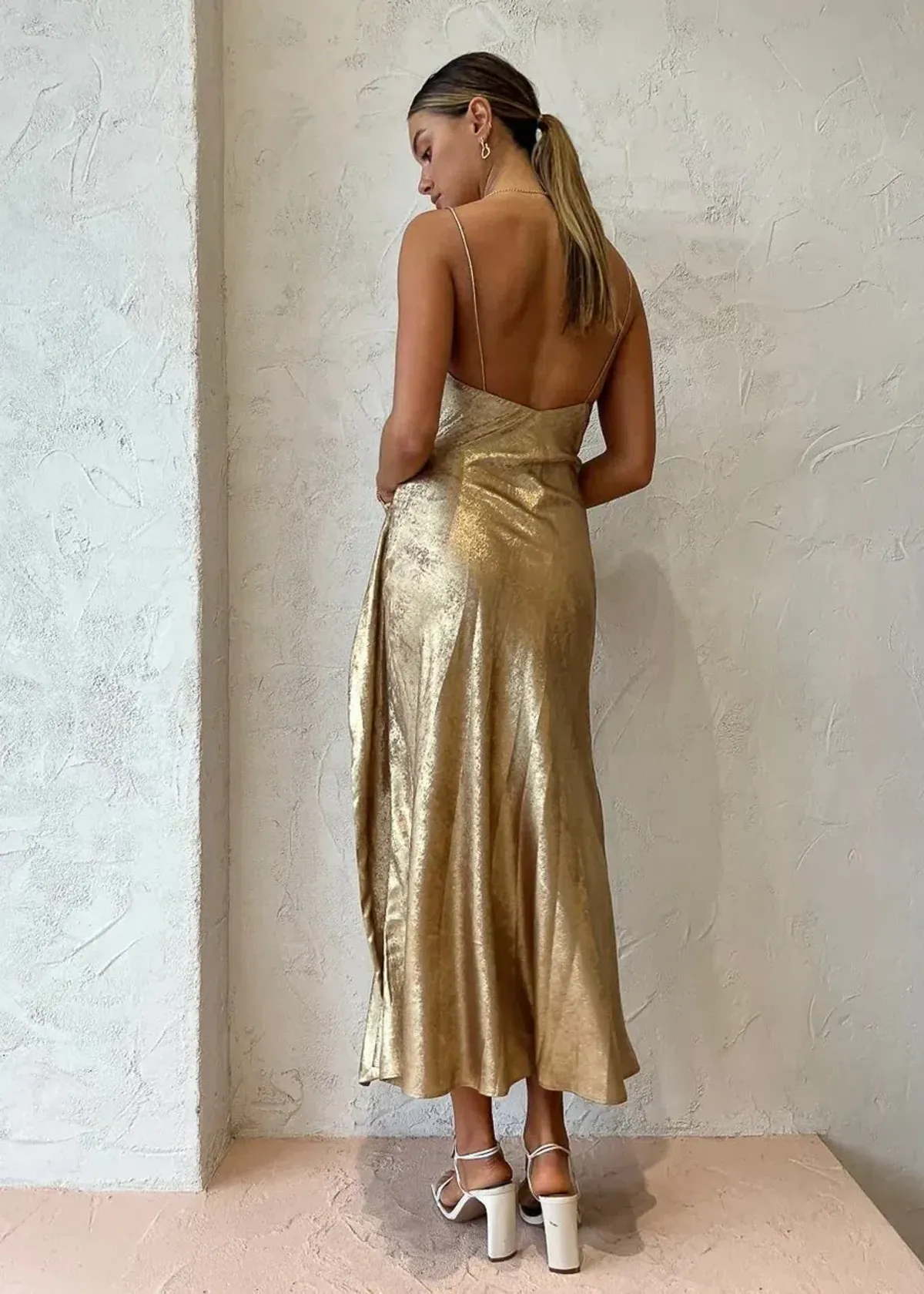 Acler Queensbridge Dress Gold Size AU 10 - Image 2