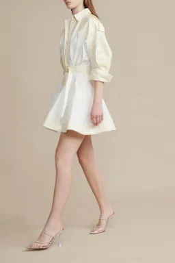 Acler Vienna Dress In Cannoli Cream Size AU 10 for rent on The Volte - image 2