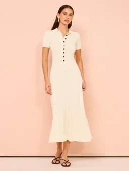 Anna Quan Laurel Penelope Midi Silence Ivory Dress Size 10 for rent on The Volte - image 2