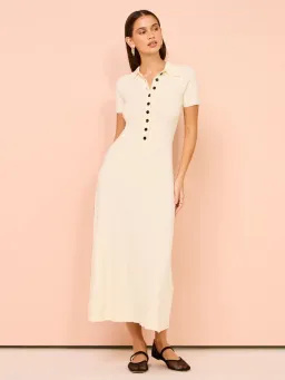 Anna Quan Laurel Penelope Midi Silence Ivory Dress Size 12 for rent on The Volte - image 7