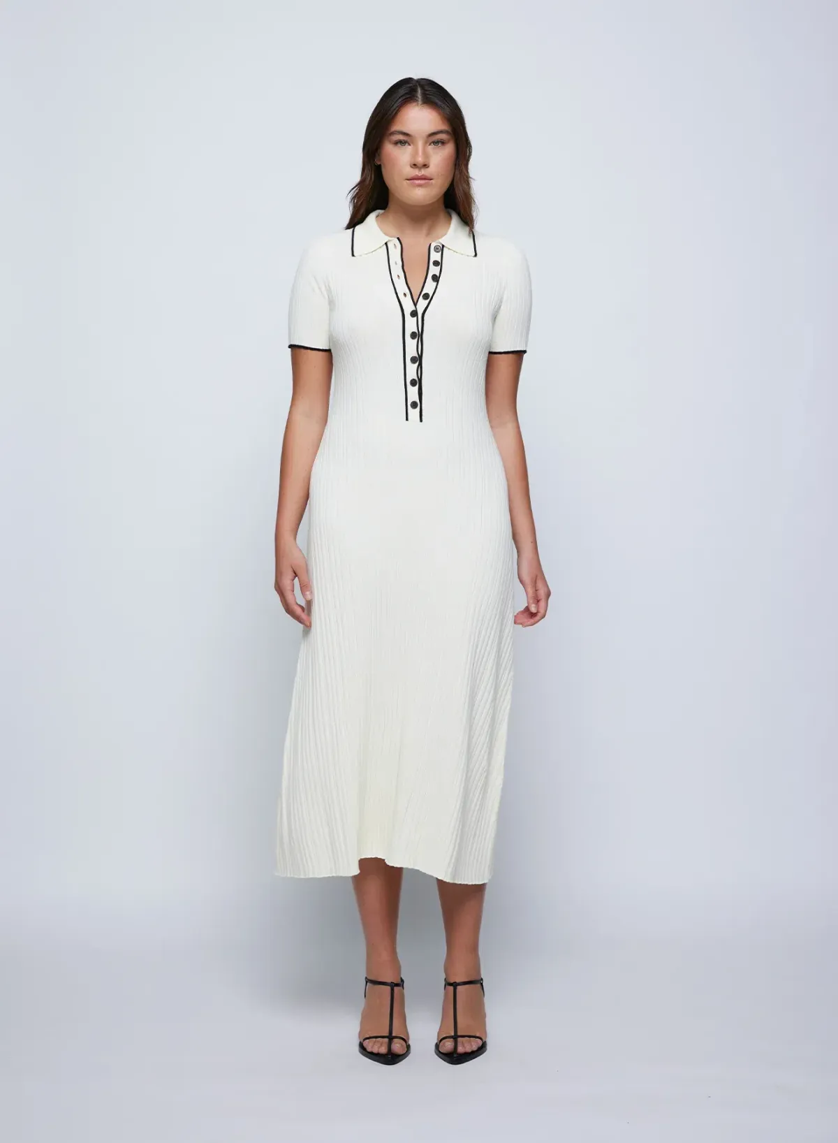 Anna Quan Laurel Penelope Midi Silence Pepper Dress White Size 6  - Image 4