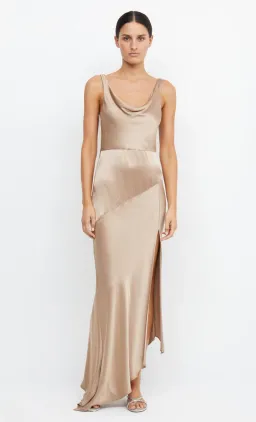Bec & Bridge Moondance Cowl Dress Golden Size 12 for rent on The Volte - image 1