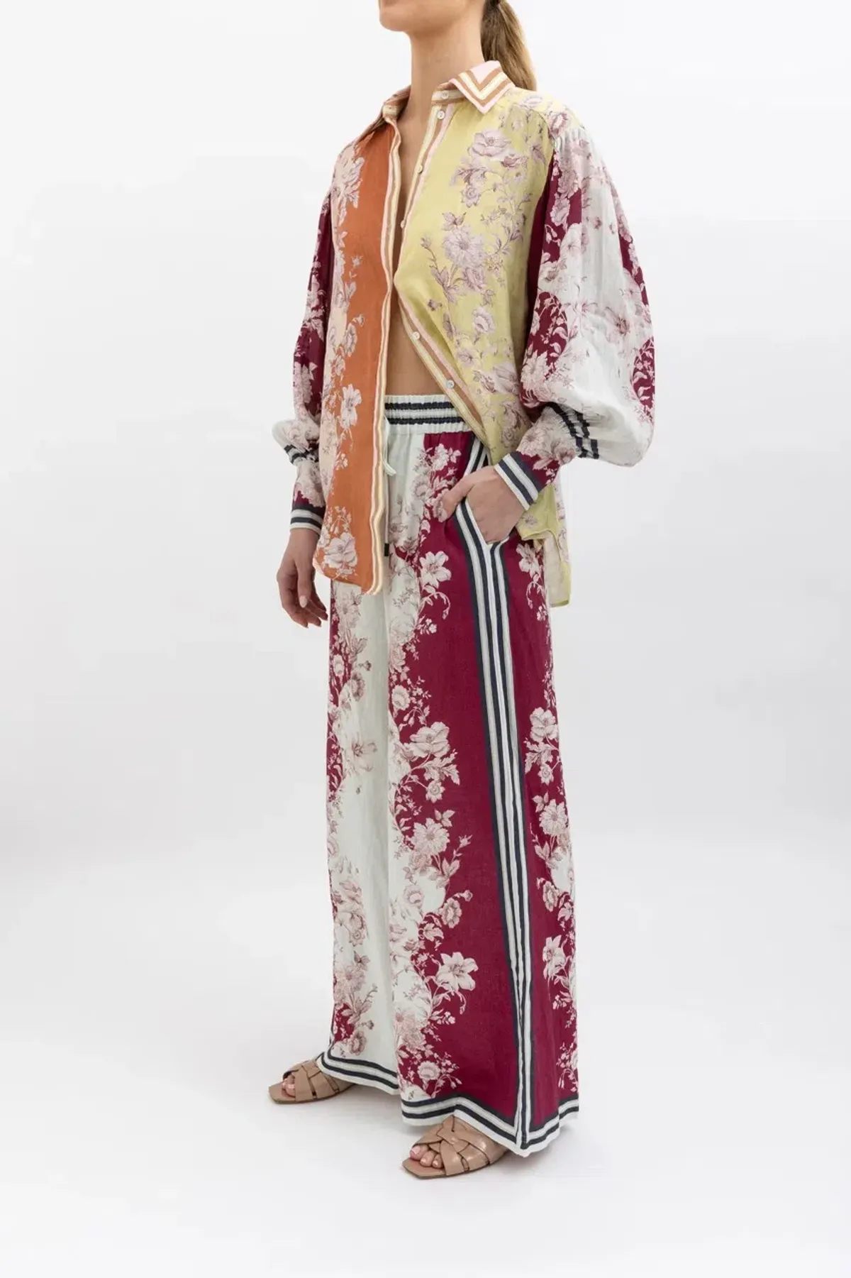 Alemais Marlow Shirt and Pant Set Floral Size AU 10 - Image 7