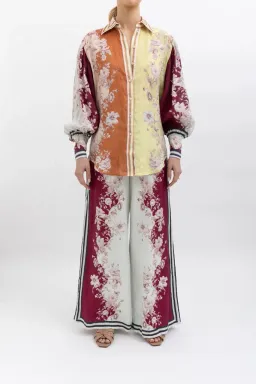 Alemais Marlow Shirt and Pant Set Floral Size AU 10 for rent on The Volte - image 8