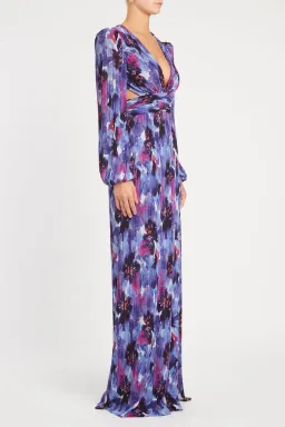 Rebecca Vallance Violet Deluge Gown Floral Print Size 8 for rent on The Volte - image 2