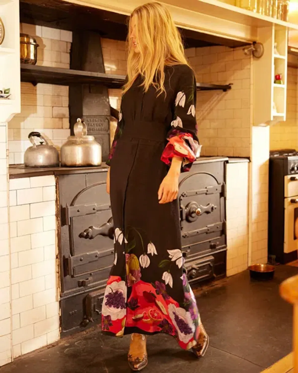 Binny  The Laden Table  Maxi Dress Print Size 14 - Image 11