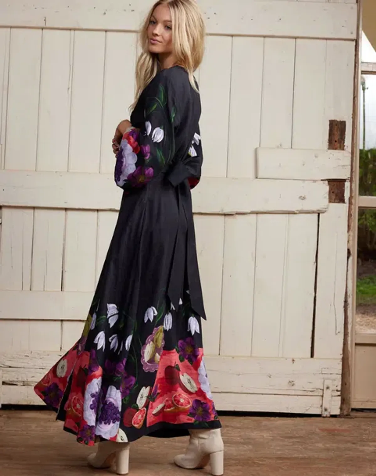 Binny  The Laden Table  Maxi Dress Print Size 14 - Image 2