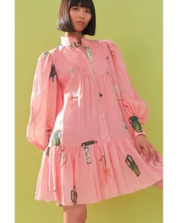 Alemais Cleo Smock Mini Dress Pink Size 8 AU for rent on The Volte - image 13