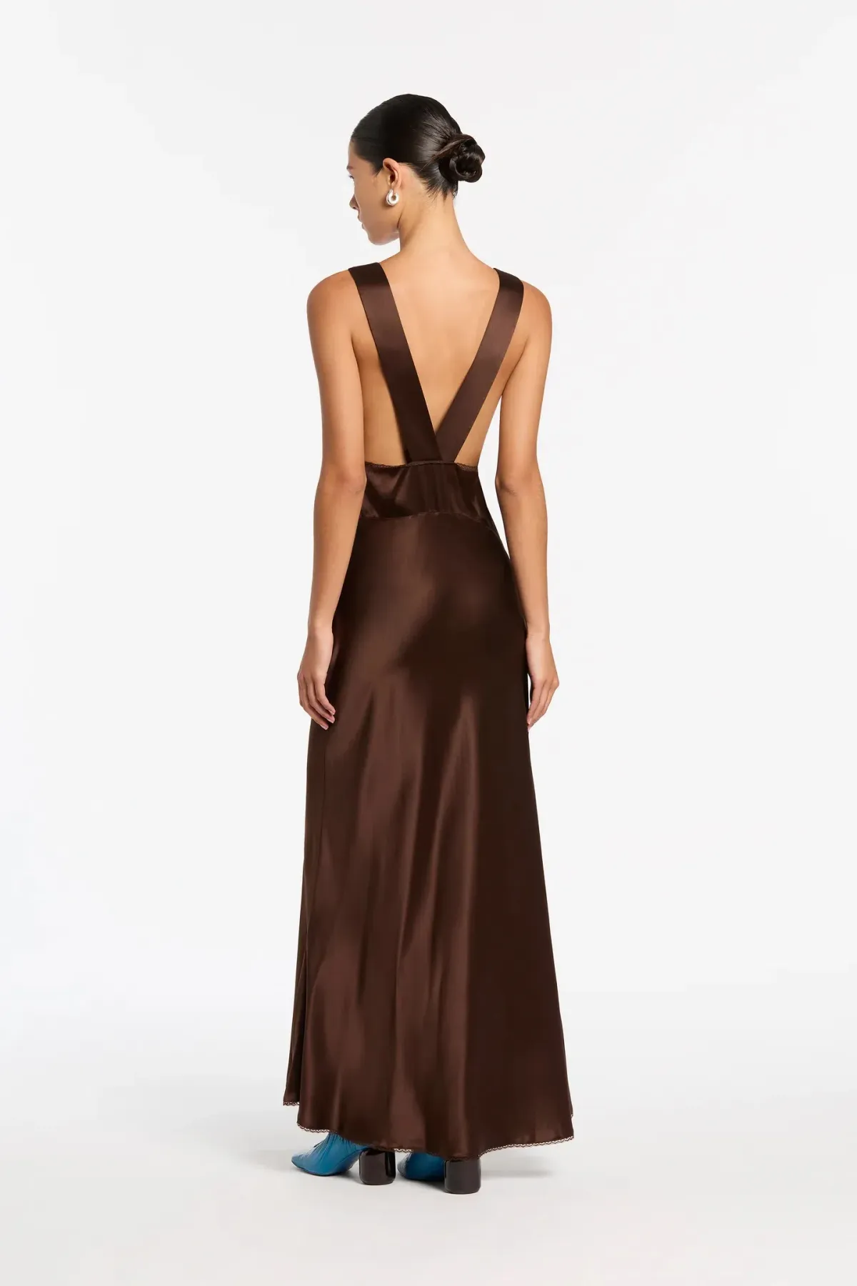 Sir the Label Aries Cut Out Gown Brown Size 8 - Image 4
