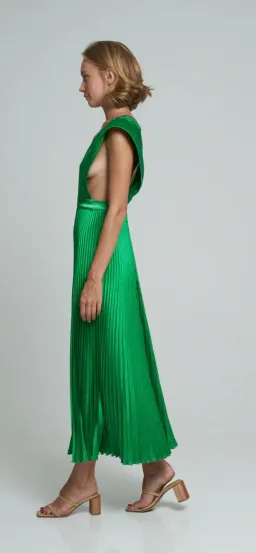 L’Idee Gala Gown Bright Green Size 10 for rent on The Volte - image 2