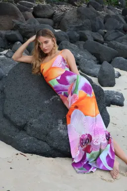 With Harper Lu Riviera Slip Dress Floral Size 8  for rent on The Volte - image 3