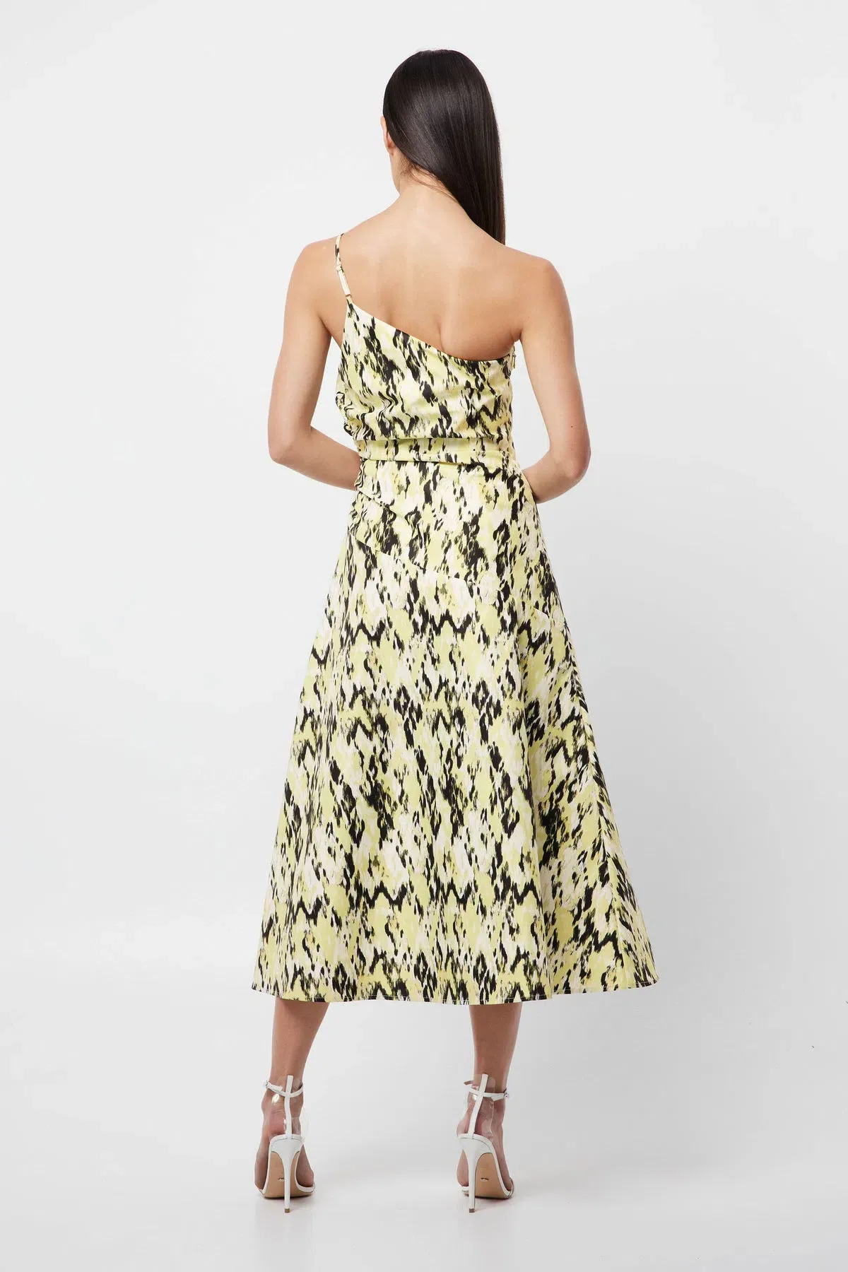 Mossman The Resemblance One Shoulder Dress Print Size AU 8 - Image 2