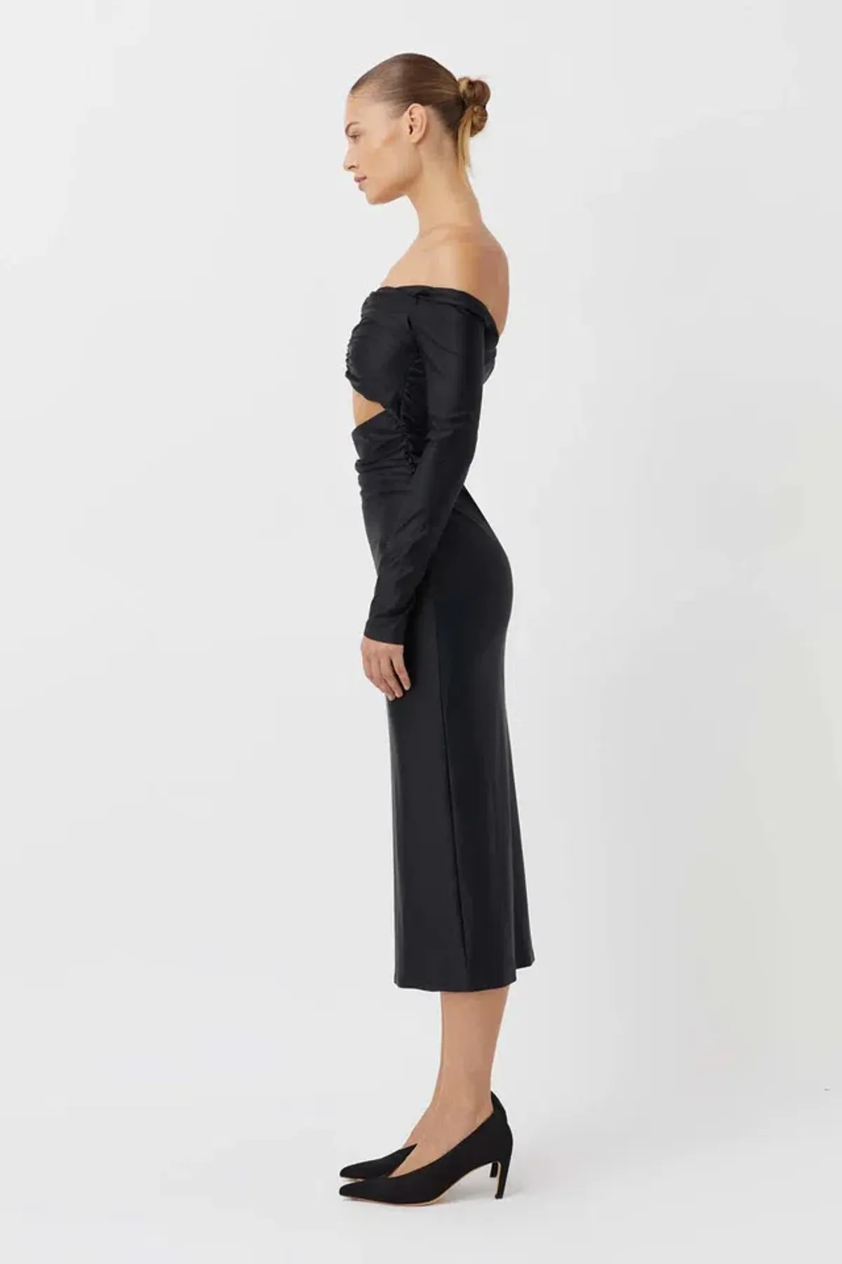 Camilla and Marc Berkley Off-shoulder Dress In Black Size AU 10  - Image 3