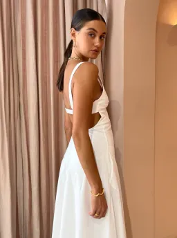 Anna Quan Heidi Dress In Swan White Size AU 6 for rent on The Volte - image 3