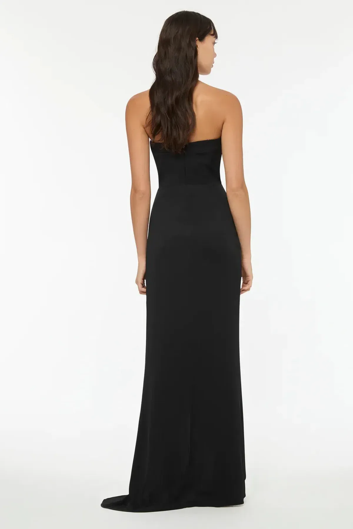 Manning Cartell Asymmetrical Games Strapless Gown Black Size AU 6 - Image 3
