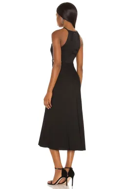 MISHA Black Midi Dress Size 4/XXS for rent on The Volte - image 2