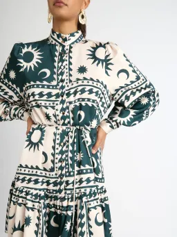 Sheike Suns And Moons Dress  Print Size 6 for rent on The Volte - image 2