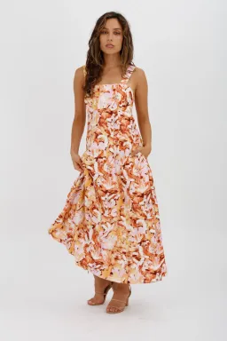 Acler Withington Dress Midi Blush Print Size 8 for rent on The Volte - image 6