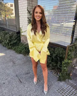 Rat & Boa Paloma Mini Dress Lemon Size 8 for rent on The Volte - image 2