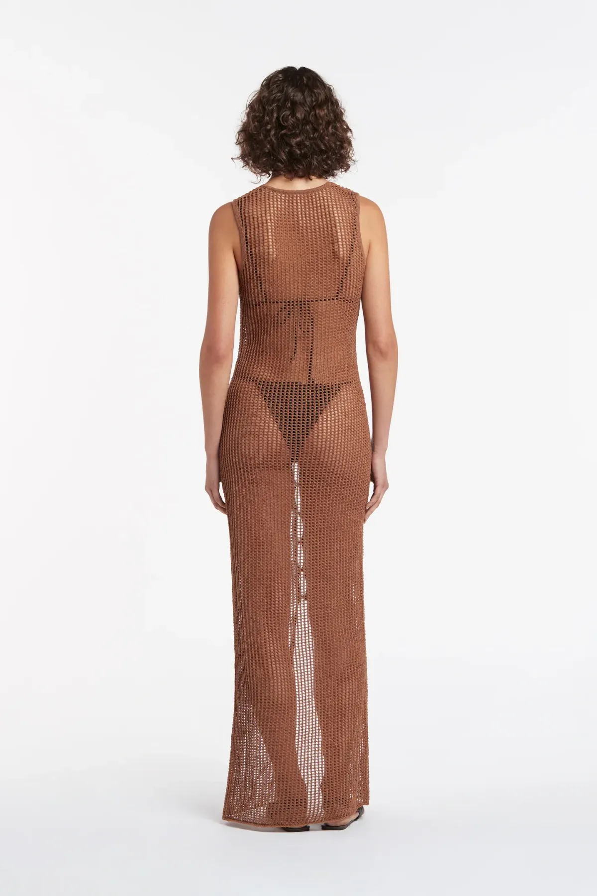 Sir the Label Dulcie Longline Button Up Dress Chocolat Size 1 / AU 8 - Image 2