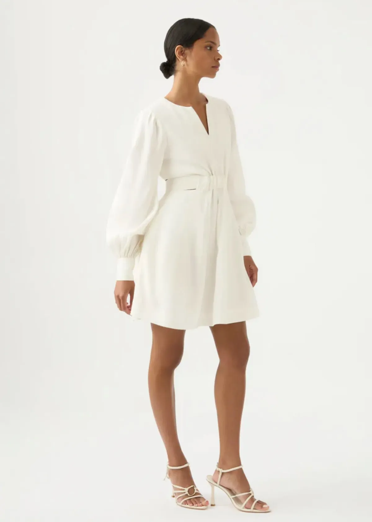 Aje Spectral V Neck Dress Ivory Size 10 / M - Image 2