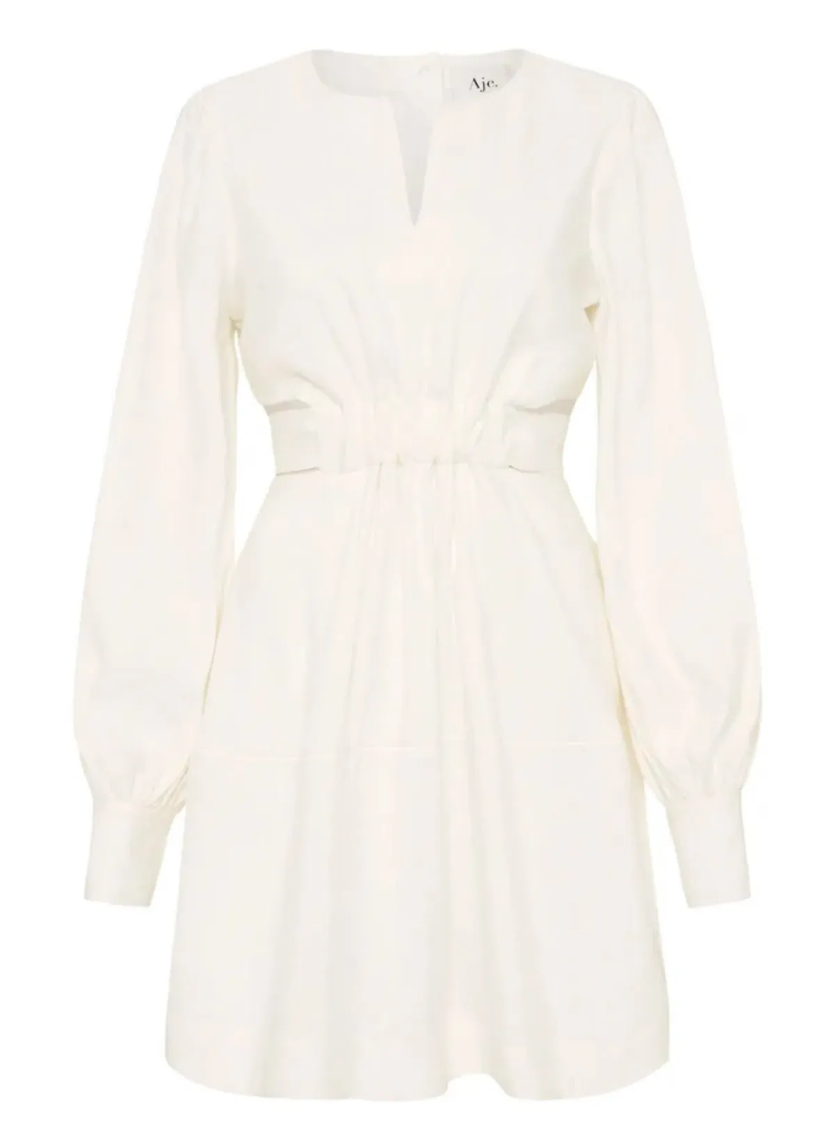 Aje Spectral V Neck Dress Ivory Size 10 / M - Image 4