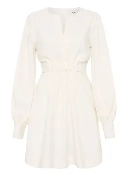 Aje Spectral V Neck Dress Ivory Size 10 / M for rent on The Volte - image 4