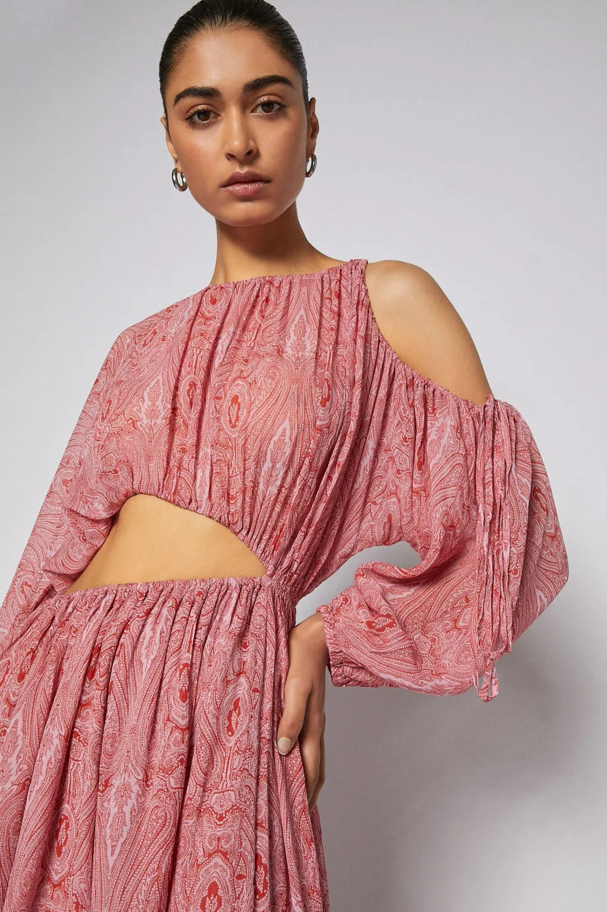 Scanlan Theodore Paisley Print Drawcord Mini Pink Size AU 8 - Image 5