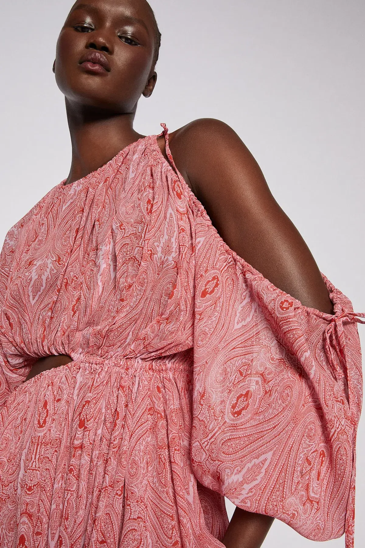 Scanlan Theodore Paisley Print Drawcord Mini Pink Size AU 8 - Image 6