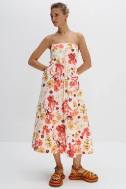 Shona Joy Kalani Low Back Midi Dress Multi Size AU 6  for rent on The Volte - image 4
