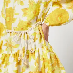 Alemais Sonny Linen Mini Dress Floral Print Size AU 10 for rent on The Volte - image 4