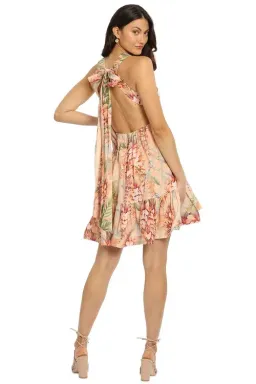 Zimmermann Candescent Plunge Neck Mini Coral Tree Print Size 1 / AU 10 for rent on The Volte - image 2