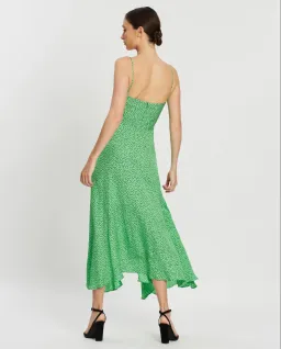 Bec & Bridge Neve Midi Dress Green Size AU 6 for rent on The Volte - image 3