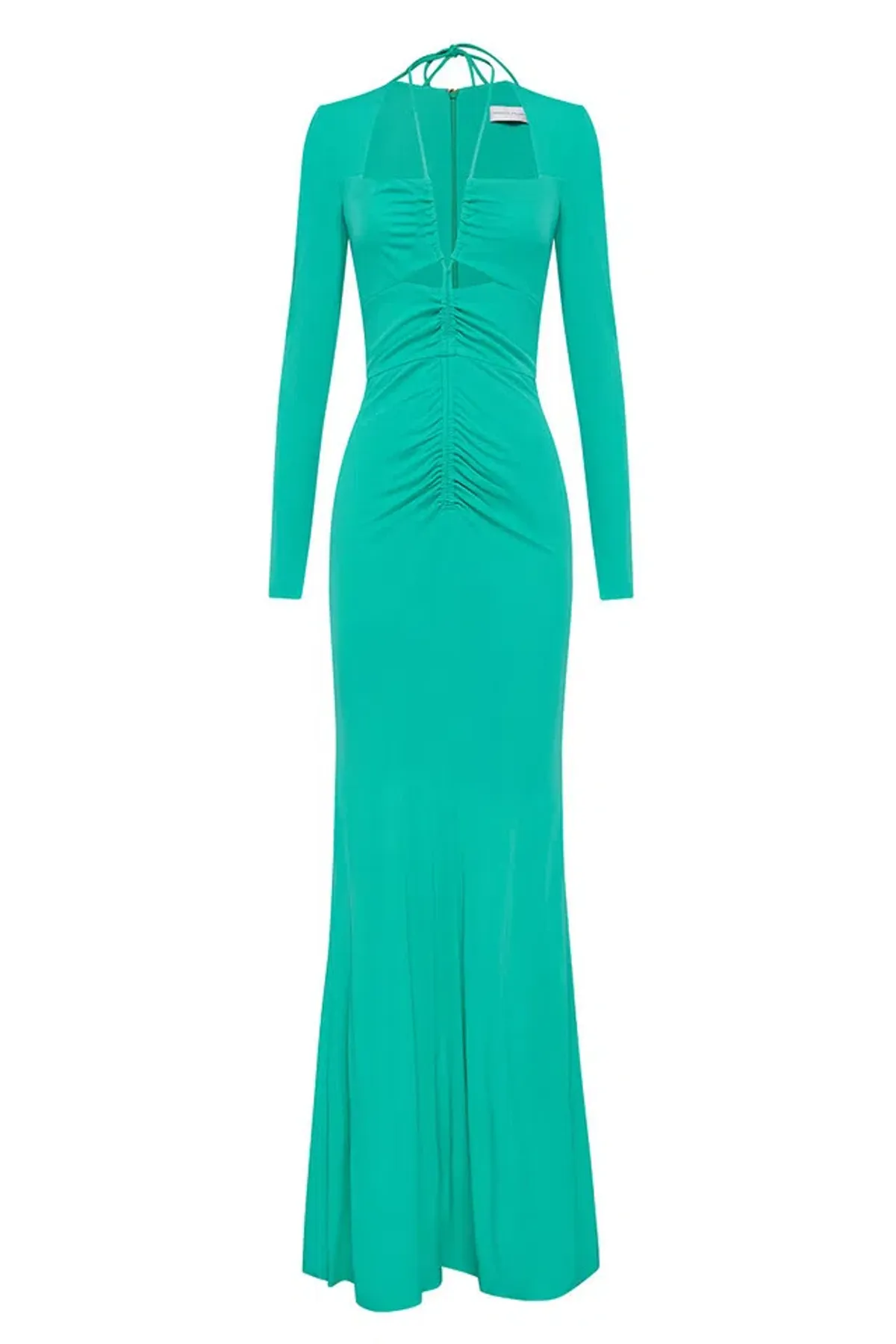 Rebecca Vallance Riccardo Gown Turquoise Green Size 12  - Image 5