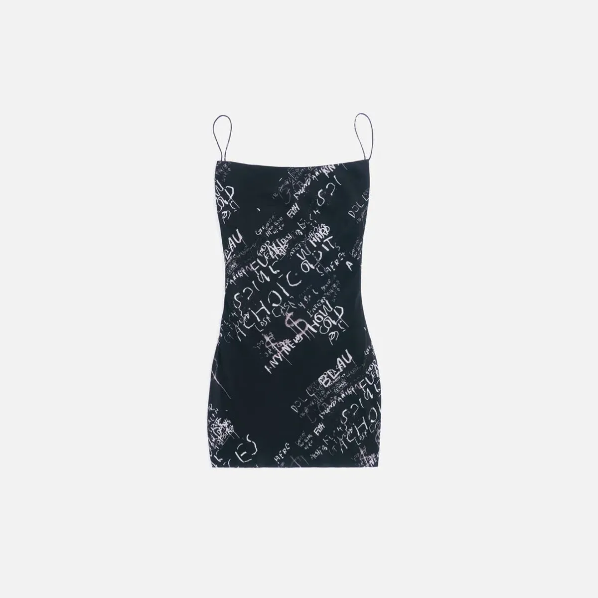Ksubi Graffiti MIni Dress Black Size S/AU 8 - Image 2