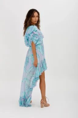 Aggi Antonellina Mistyy Lilac Dress Blue Size M/Au 10 for rent on The Volte - image 4