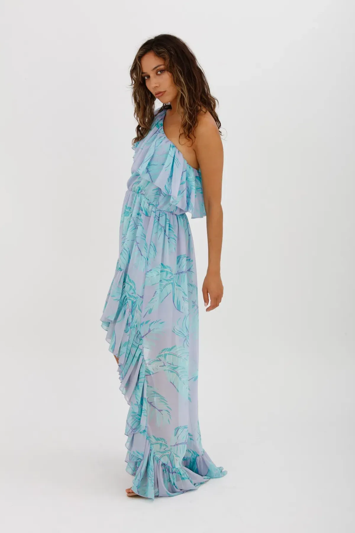 Aggi Antonellina Mistyy Lilac Dress Blue Size M/Au 10 - Image 3