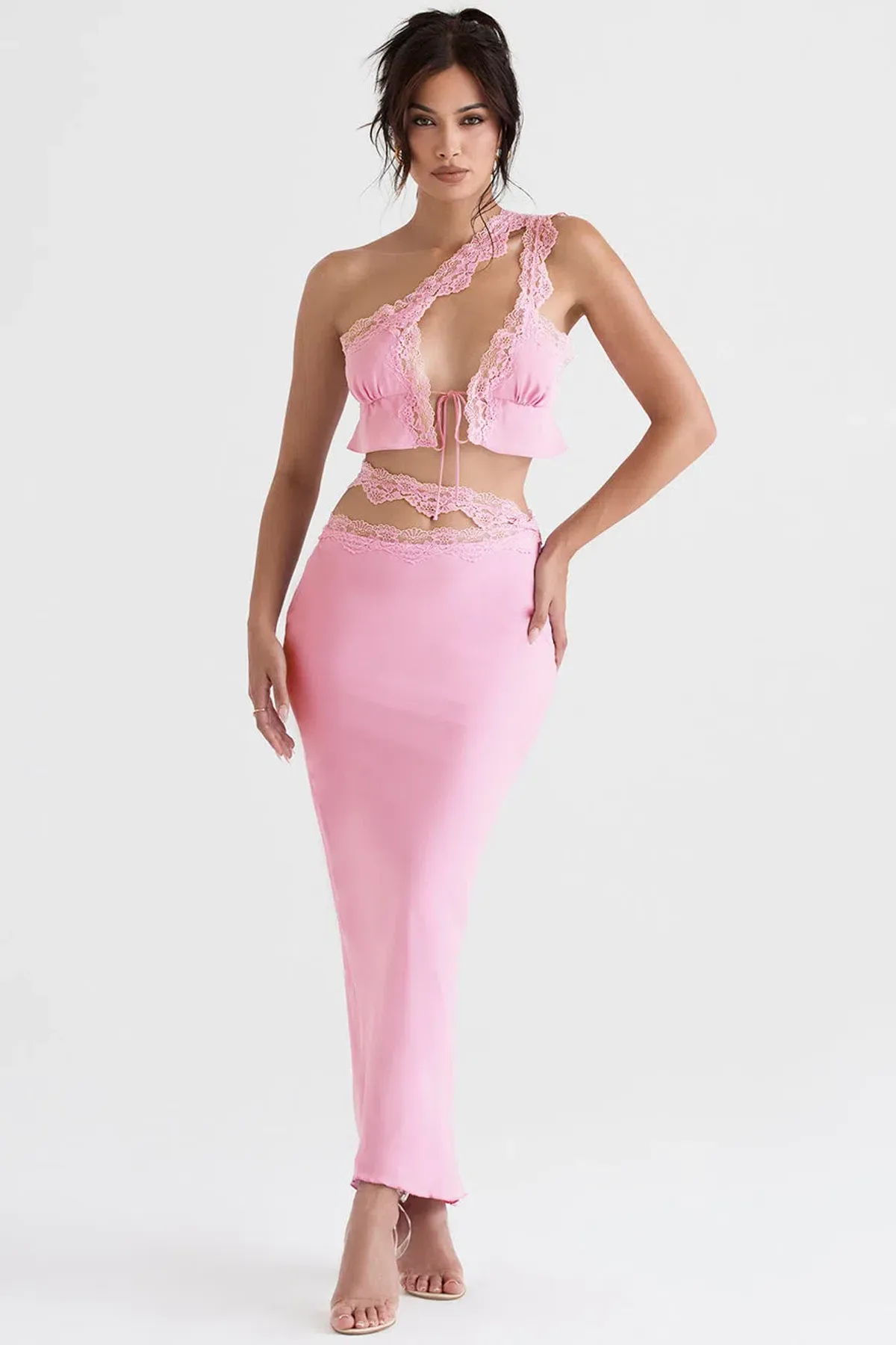 House Of CB Mathilda Skirt & Lorena Top Set Pink Size 6 - Image 1
